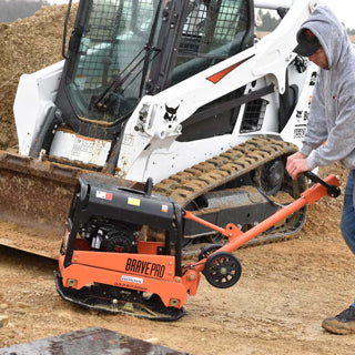 Brave Reversible Plate Compactor | 20 In. | Wheel Kit | Honda GX200 BRPRP220H