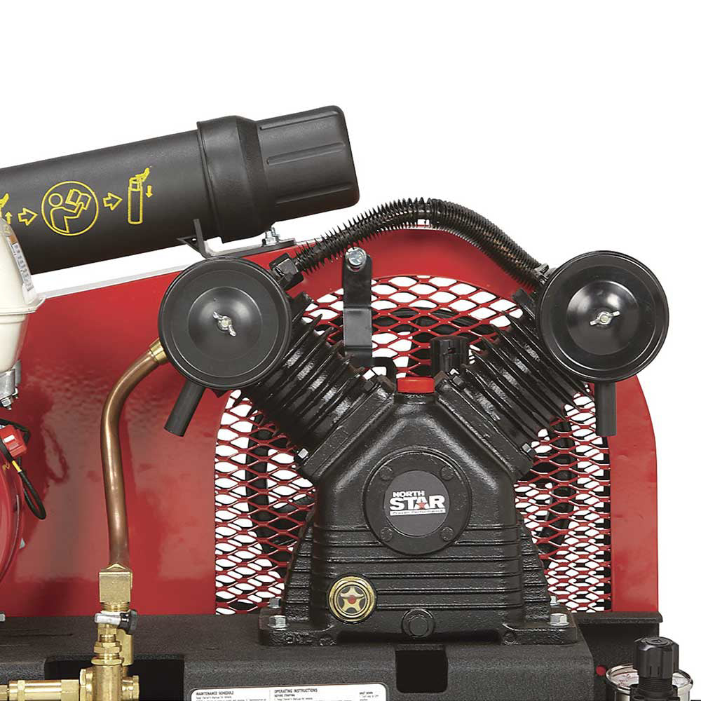 NorthStar Portable Gas Powered Air Compressor | 8-Gallon | 13.7 CFM @ 90 PSI | Honda GX160