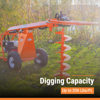 Brave Towable Auger | Hydraulic | Honda GX390 BRPA385H