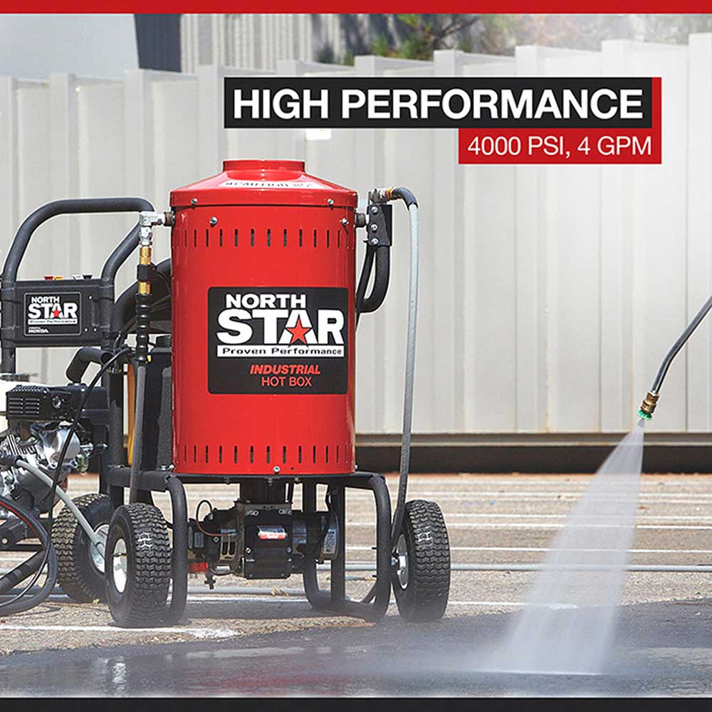 NorthStar Electric Hot Water Pressure Washer Add-on Unit | 4,000 PSI | 4 GPM | 115V