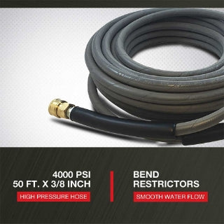 NorthStar Nonmarking Pressure Washer Hose | 4000 PSI | 50-Ft. x 3/8-In. 42945