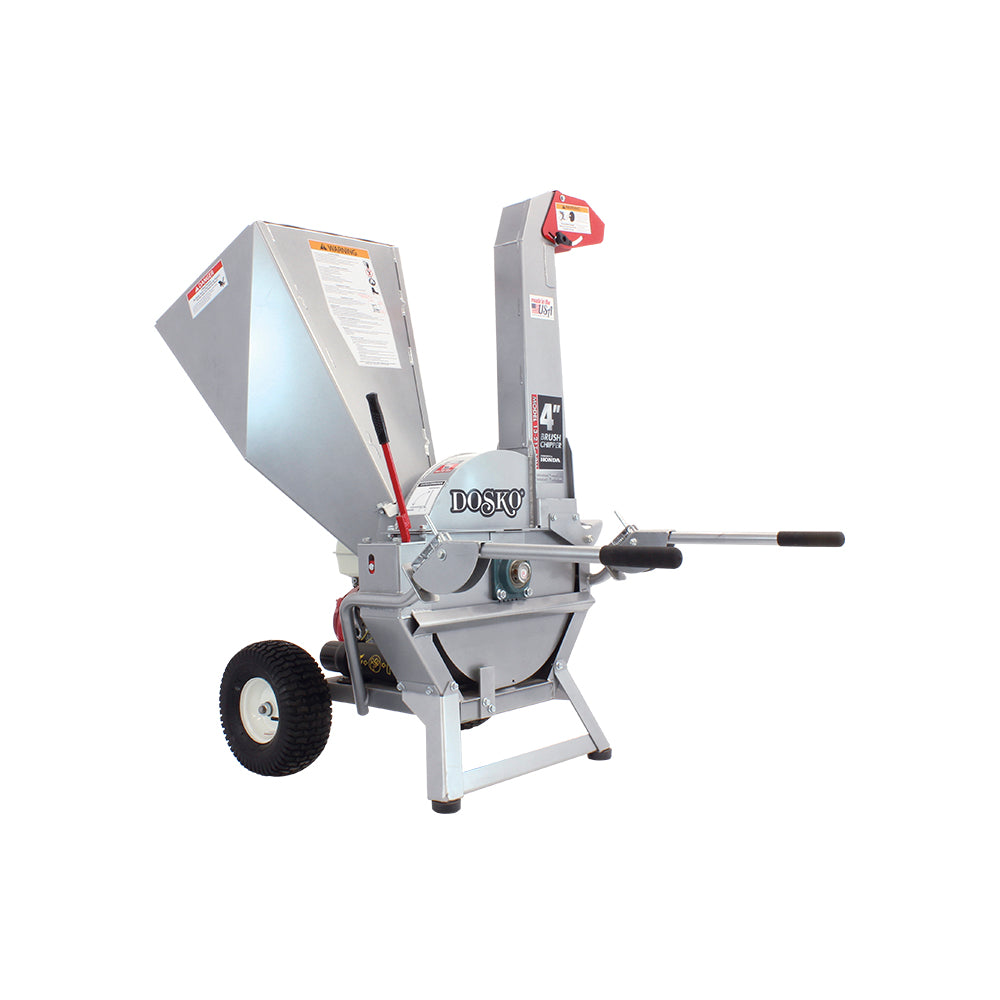 Dosko 4-Inch Brush Chipper with Honda GX390 Engine – 13-21T-13H