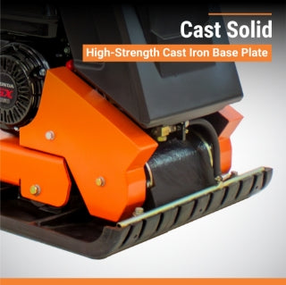 Brave Forward Plate Compactor | 20 In. | Rubber Mat, Tank, and Wheel Kit | Honda GX160 BRPFP145H