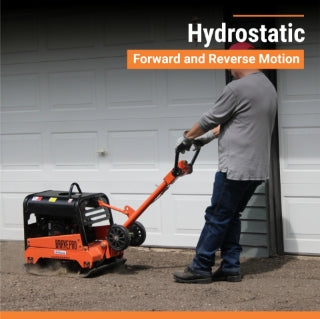 Brave Reversible Plate Compactor | 20 In. | Wheel Kit | Honda GX200 BRPRP220H