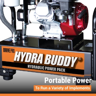 Brave Hydra Buddy | Hydraulic Power Pack | 900 PSI | 7 GPM | Recoil Start | Honda GX160 HBH16GX