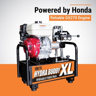 Brave Hydra Buddy | Hydraulic Power Pack | 1,500 PSI | 7 GPM | Recoil Start | Honda GX270 HBHXL16GX