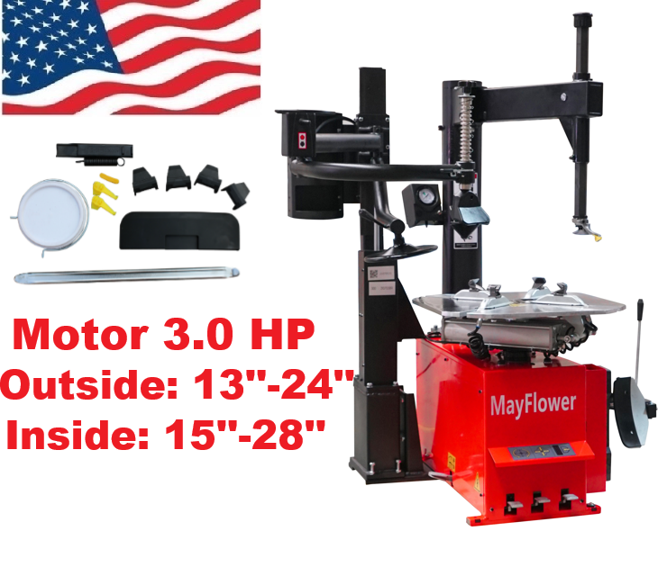 Mayflower 3.0 HP Automatic Tire Changer Wheel Balancer Combo 980 800 with 300 Assist Arm