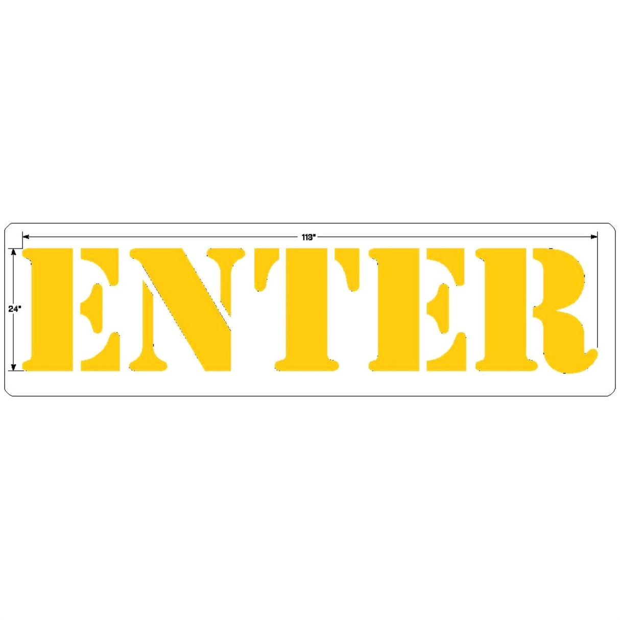 Newstripe Burger King 24 Inch ENTER Stencil