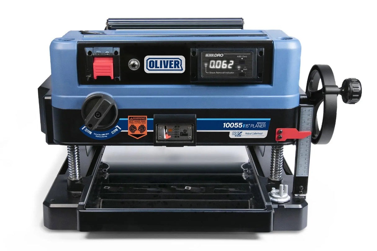 Oliver Machinery 15" Benchtop HCX Helical Cutterhead Planer - 10055
