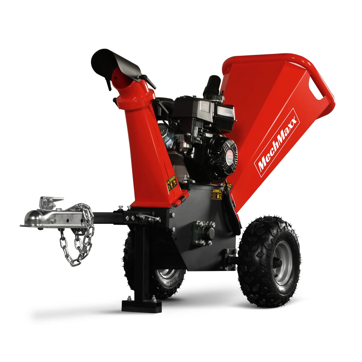 MechMaxx 4 inch DUCAR 212cc 7hp Gas Engine Powered Wood Chipper with Towbar, GS650