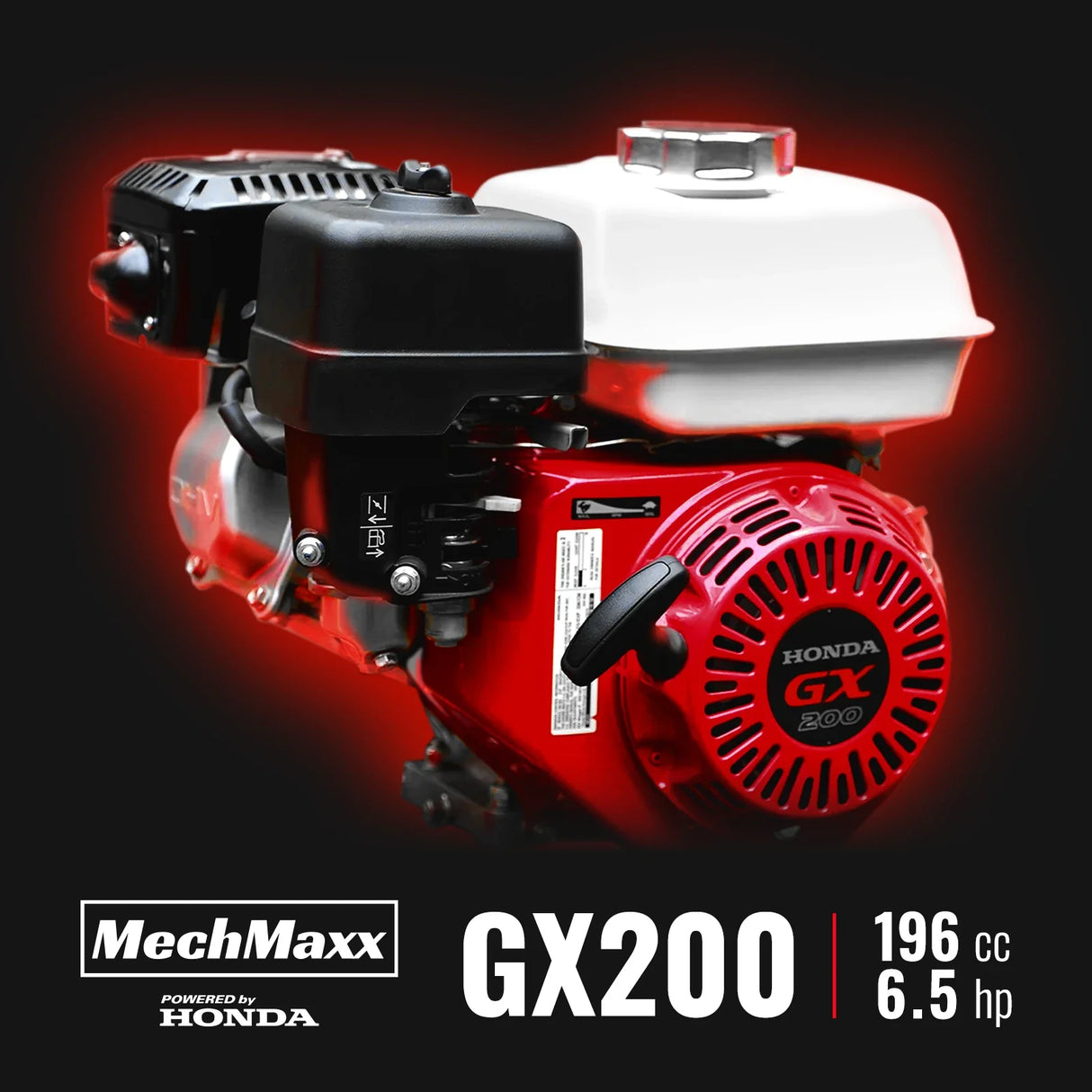 MechMaxx HONDA GX200 Gasoline Engine Powered 4 inch Wood Chipper, GS650