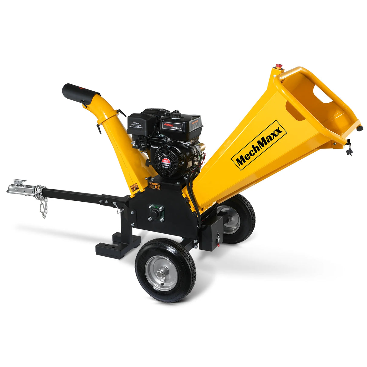 MechMaxx 5 inch E-start DUCAR 420cc Gasoline Engine Powered Wood Chipper, GS1500