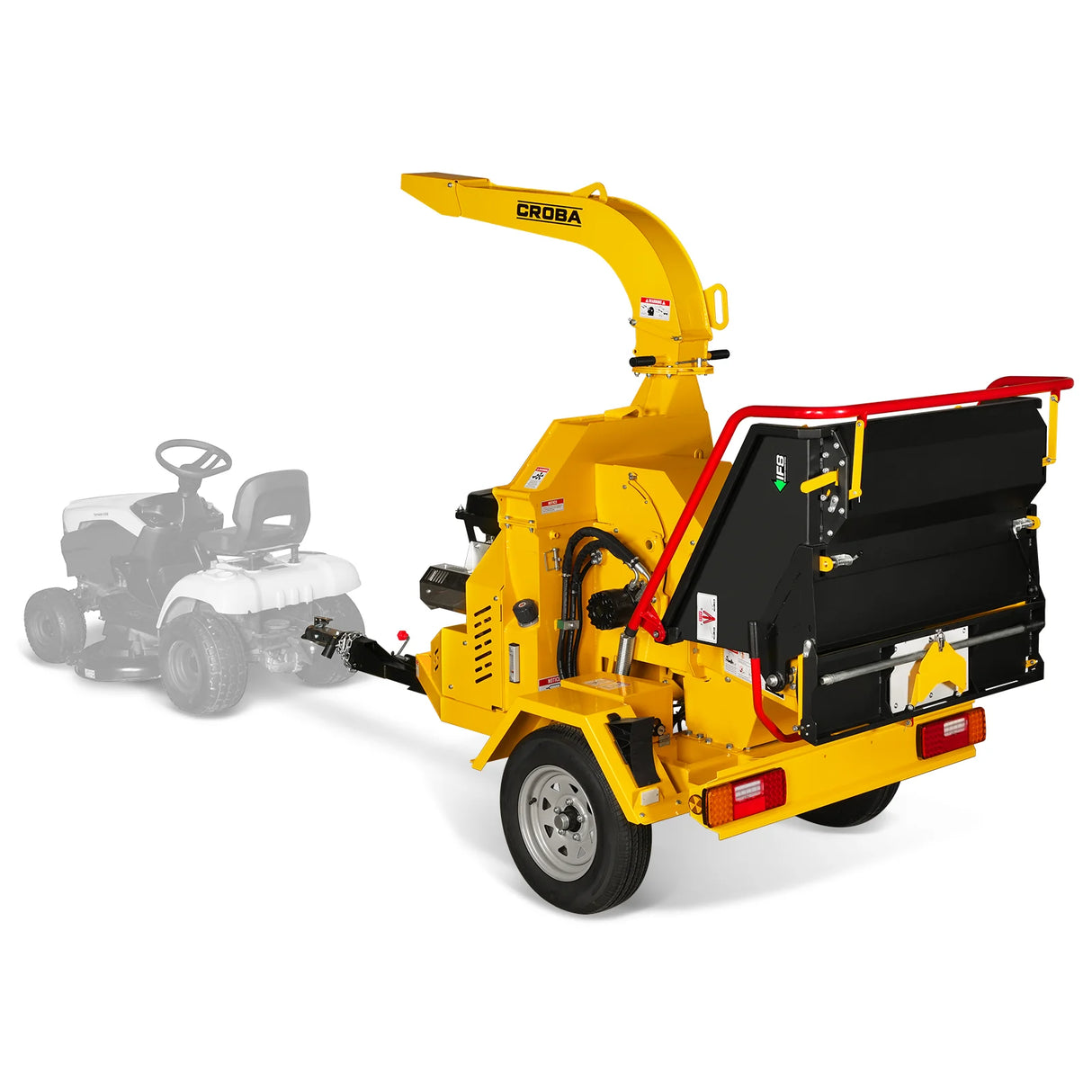 MechMaxx 35hp 1000cc ZONSEN E-Start 8 inch Gas Powered Commerical Wood Chipper with Intelligent Hydraulic Feeding System , CROBA TX1000