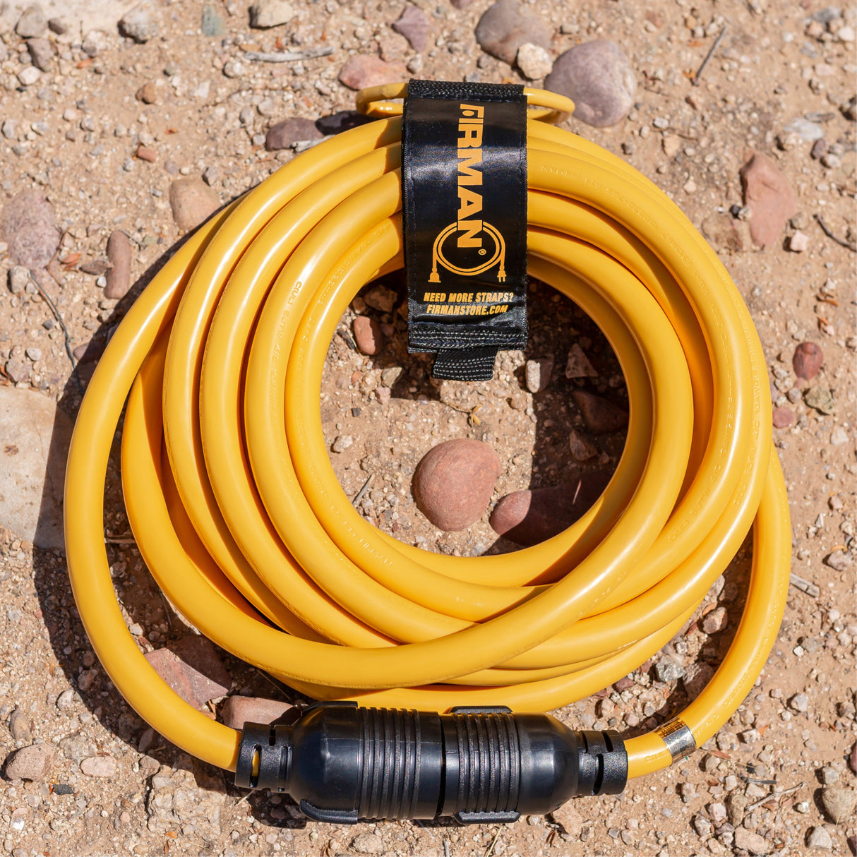 25ft Heavy Duty L14-30P to L14-30R Power Cord Extension With Storage Strap