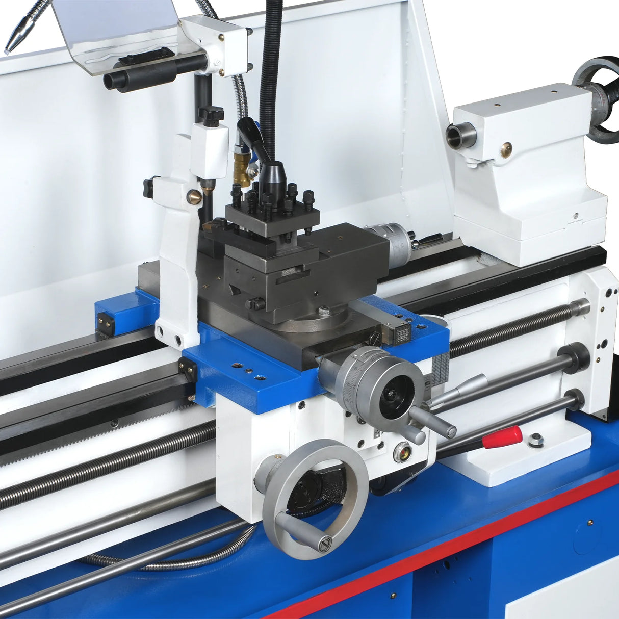 MechMaxx Industrial Metal Lathe Machine with DRO 14' x 40'' High Precision 84-1850 RPM Variable Speed Metal Working Machine 2HP Small Lathe with Stand 1440G