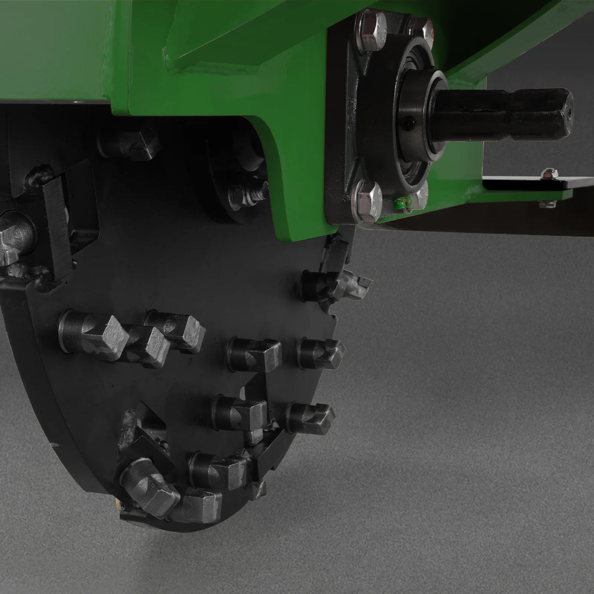 MechMaxx 3-Point PTO Stump Grinder & Wood Chipper Bundle – Green