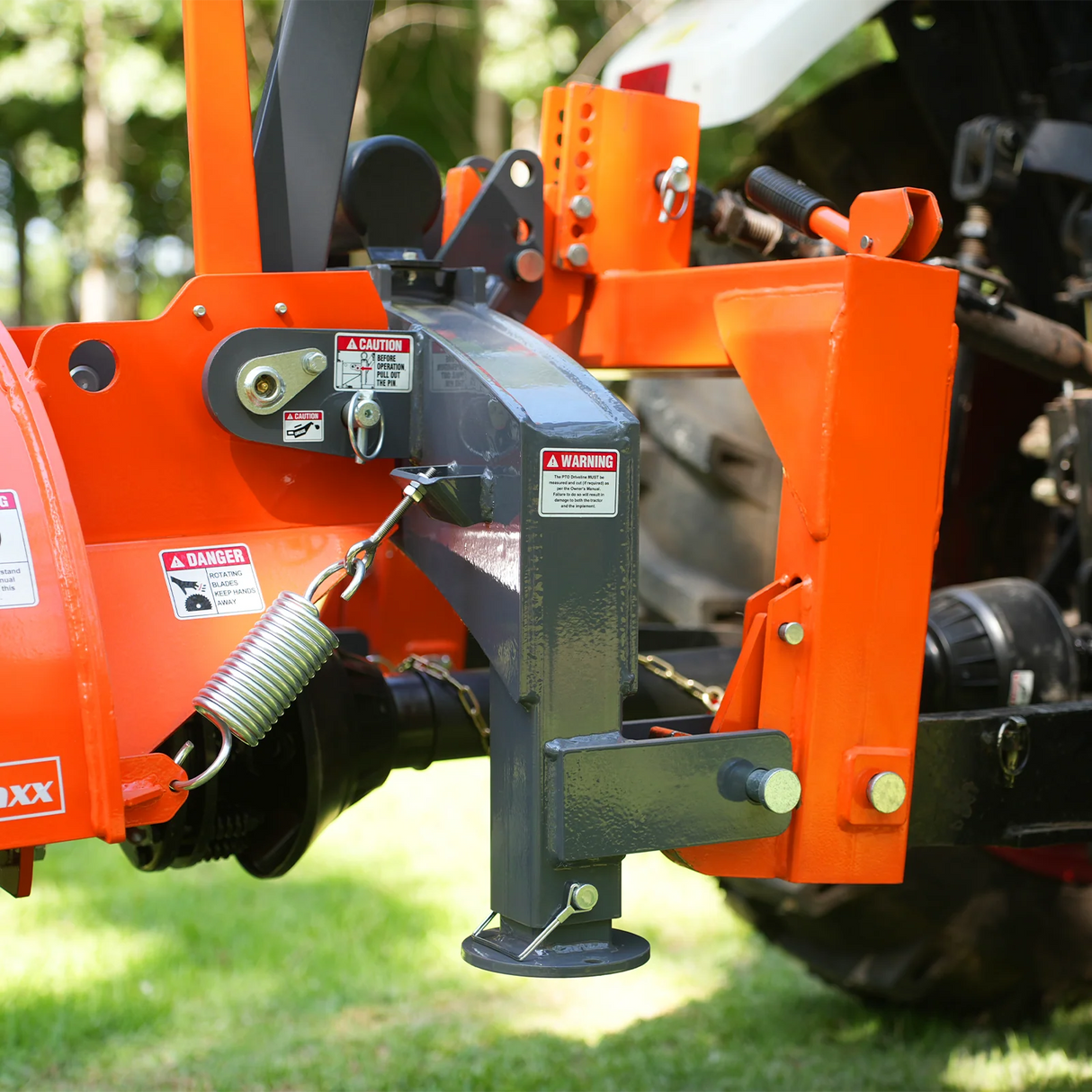 MechMaxx 3-Point PTO Stump Grinder with 34 Carbide Teeth (PTO Shaft Included with Slip Clutch), for 15-45HP Tractor, SG24PRO – Orange