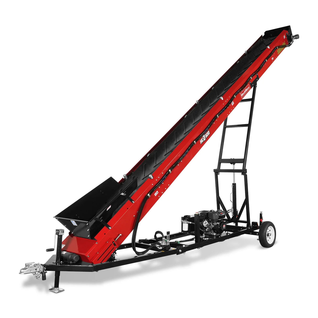 Heavy Duty Conveyor, 9HP 270cc Gasoline Powered Max. 180" Lift Height, 276'' Length, 24" Width, HC2320