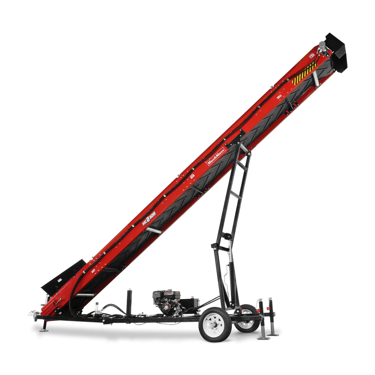 Heavy Duty Conveyor, 9HP 270cc Gasoline Powered Max. 180" Lift Height, 276'' Length, 24" Width, HC2320