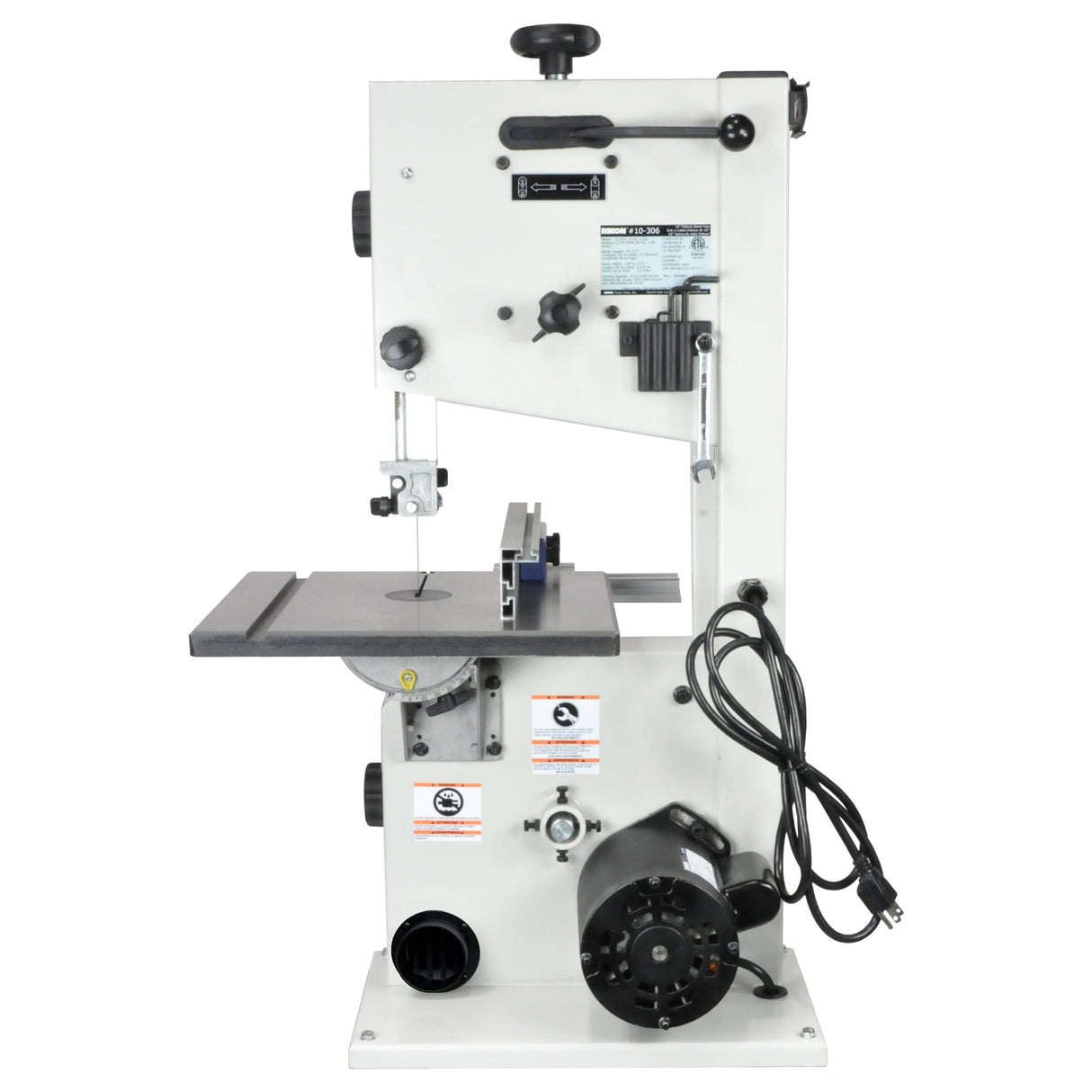 RIKON 10 in Deluxe Bandsaw - 1/2 HP