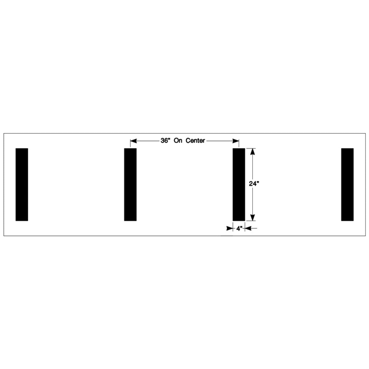 Newstripe NCAA Hash Mark Football Field Stencil