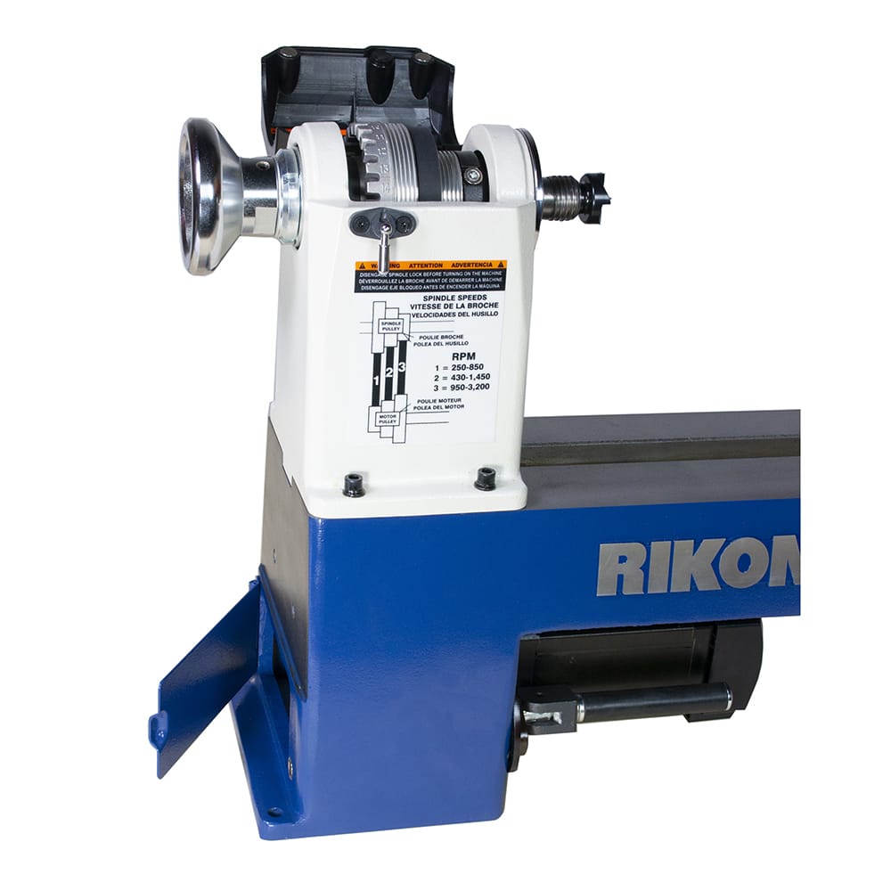 RIKON VSR Midi Lathe with Chuck - 12 in x 16-1/2 in