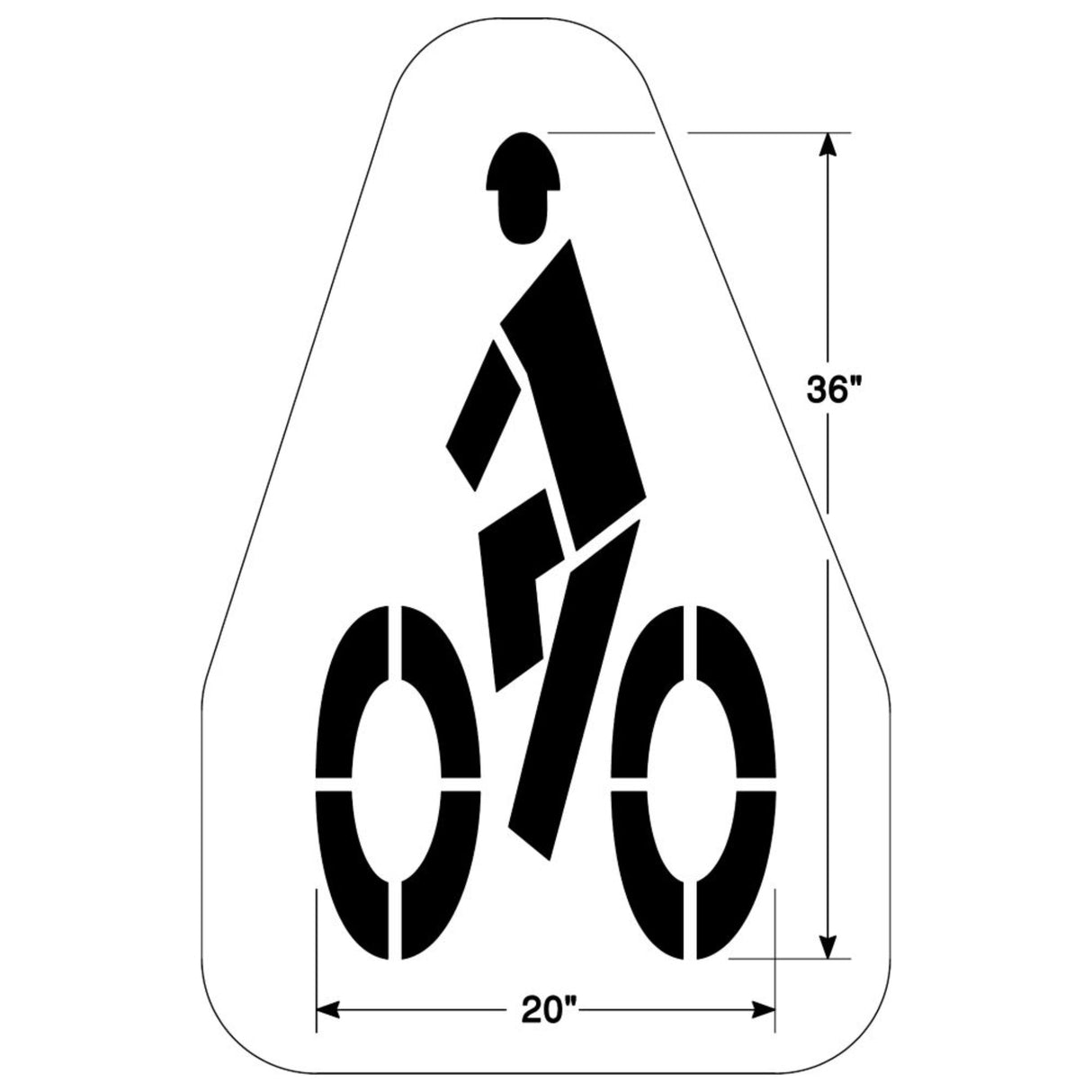 Newstripe Federal Bike with Helmet Symbol Stencil
