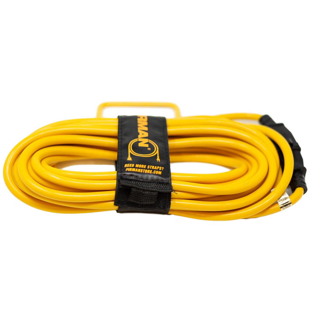 25ft Heavy Duty 5-15P to 5-15R Generator Utility Power Cord With Storage Strap