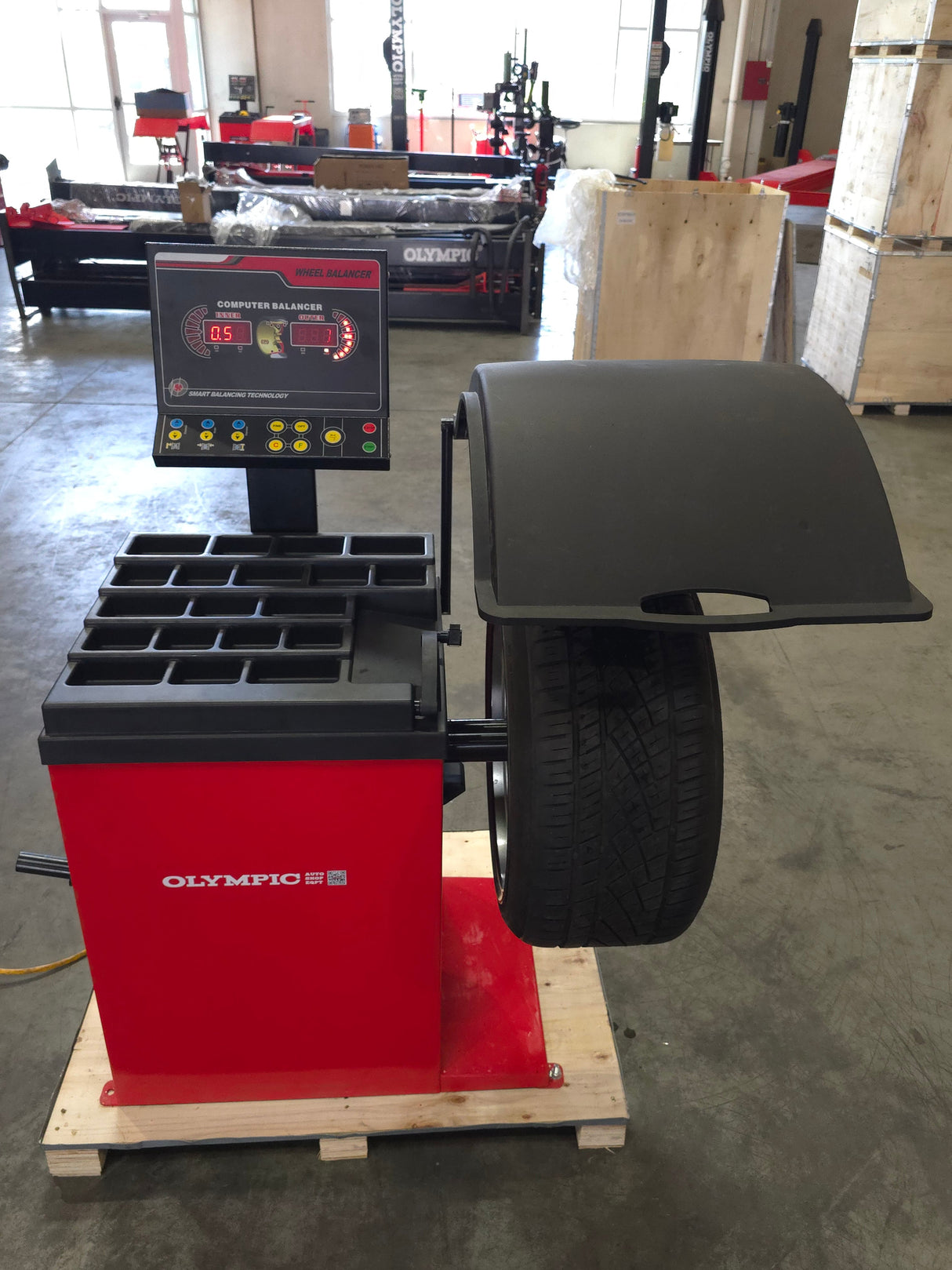 Olympic Equipment Direct-Drive Laser Computerized Wheel Balancer W820