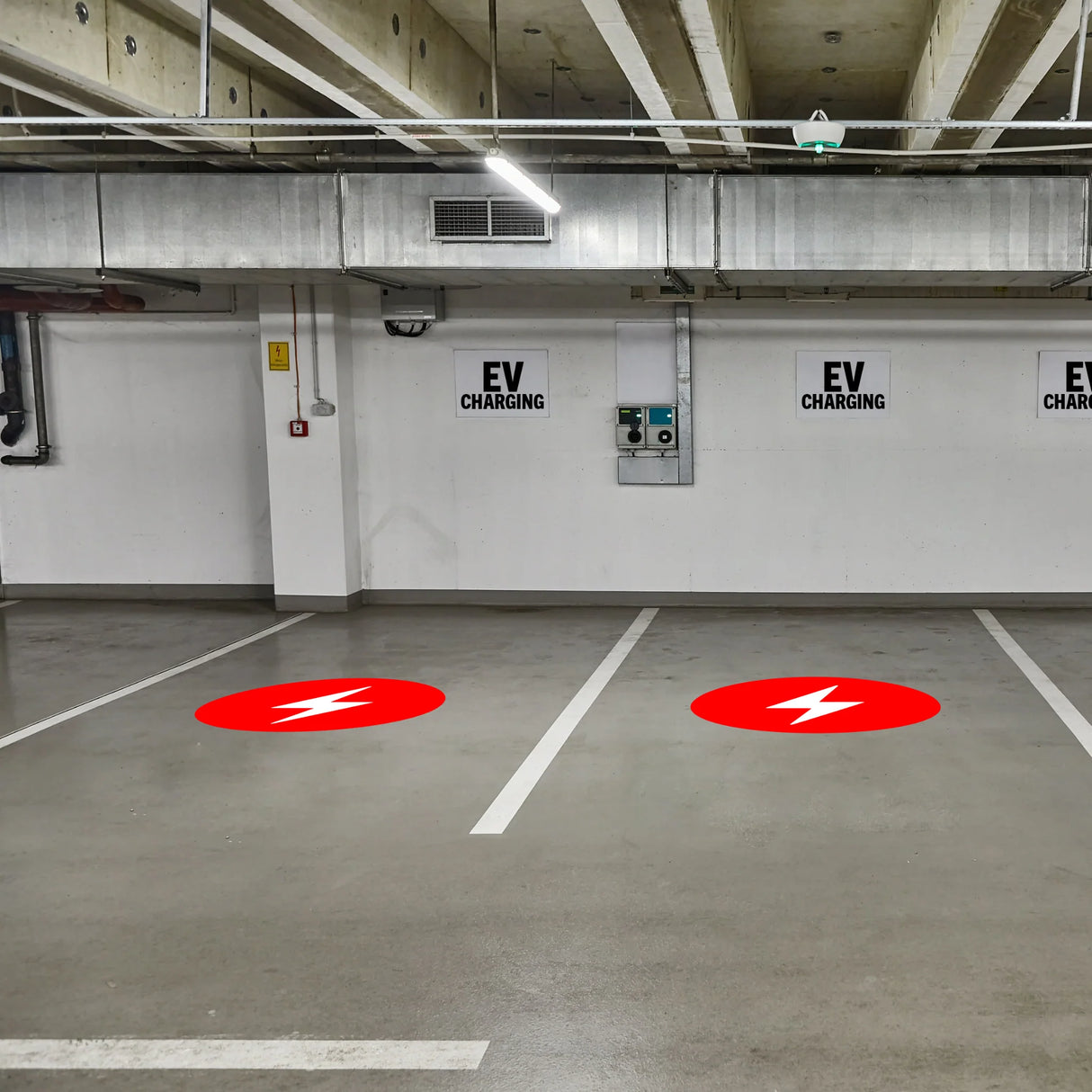 Newstripe Bolt Style Electric Vehicle (EV) Charging/Parking Stencil