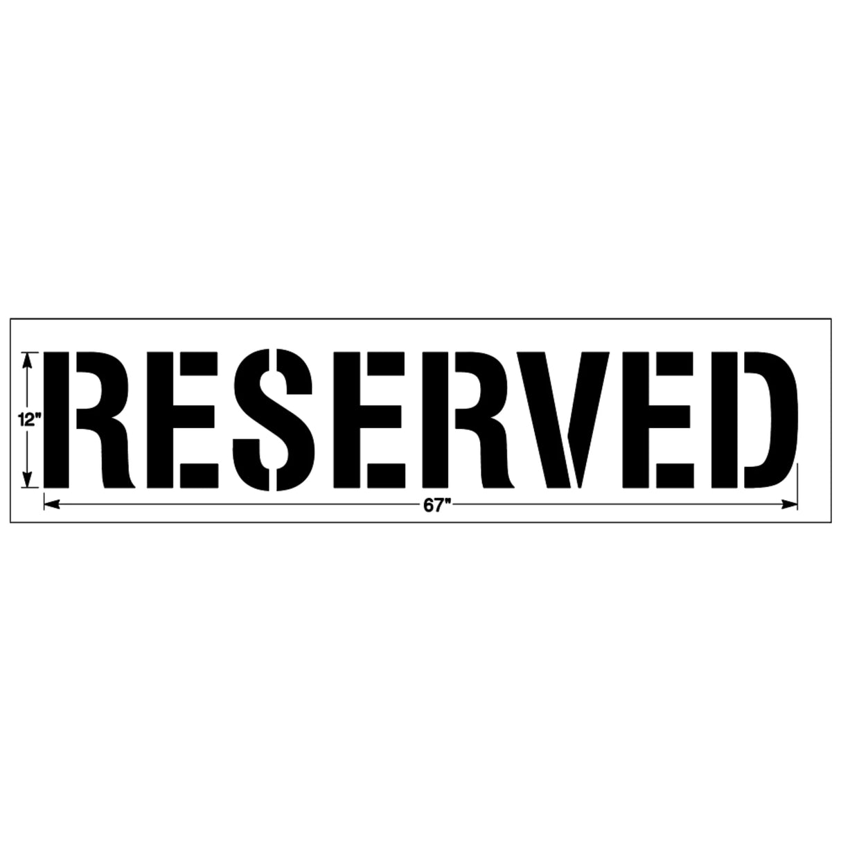 Newstripe RESERVED Stencil