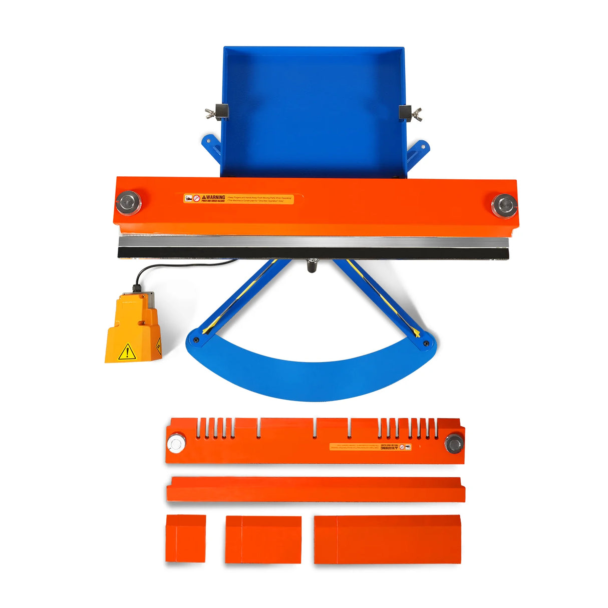 MechMaxx 24'' Industrial Magnetic Pan and BOX Heavy Duty Sheet Metal Brake 20 Gauge Capacity Shear Press Brake, MSMB650E