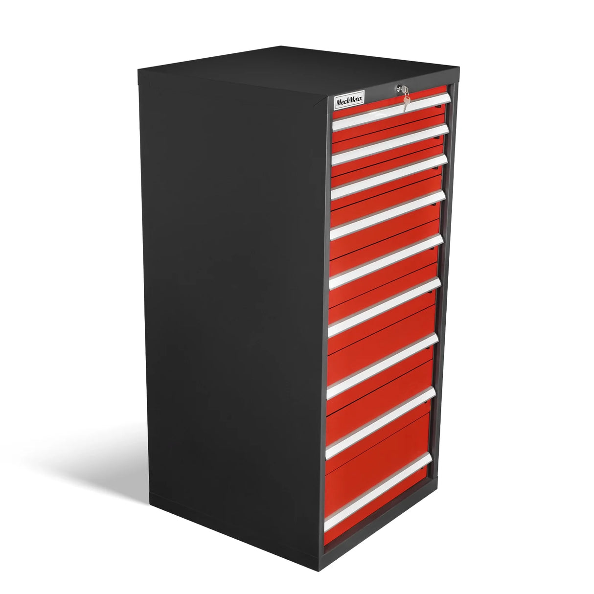 Heavy Duty Modular Drawer Cabinet - 9 Drawer, 59" H x 28.5" W x 28.5" D Tool Storage Organizer, Steel Construction