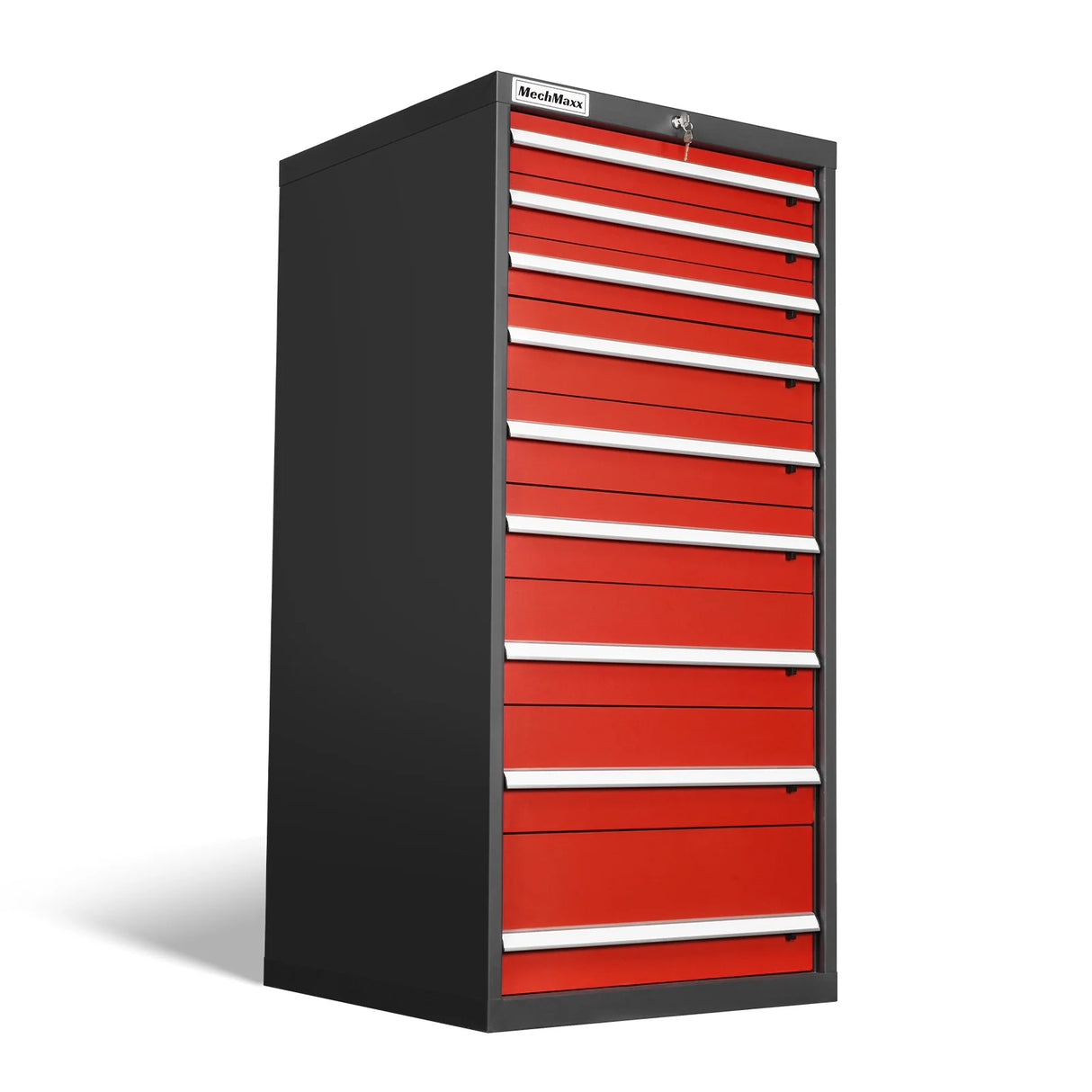 Heavy Duty Modular Drawer Cabinet - 9 Drawer, 59" H x 28.5" W x 28.5" D Tool Storage Organizer, Steel Construction