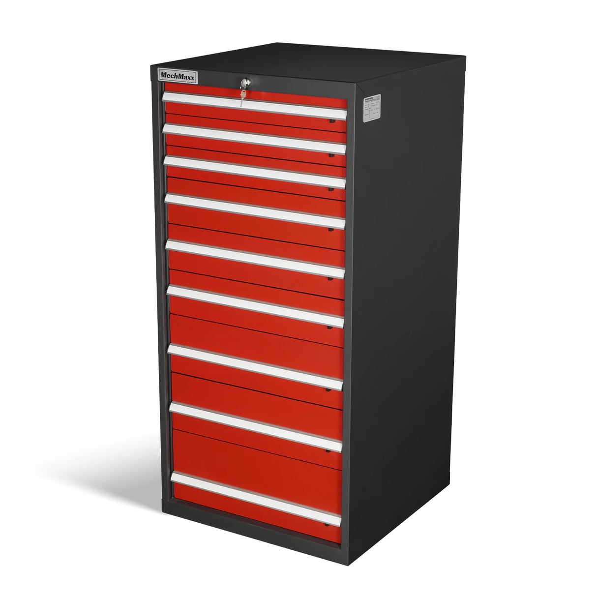 Heavy Duty Modular Drawer Cabinet - 9 Drawer, 59" H x 28.5" W x 28.5" D Tool Storage Organizer, Steel Construction