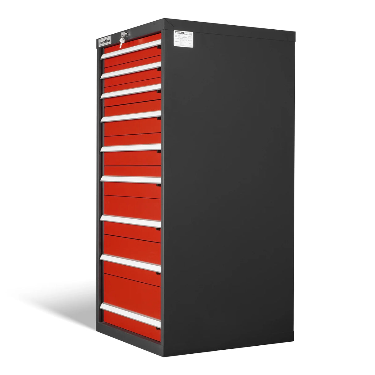 Heavy Duty Modular Drawer Cabinet - 9 Drawer, 59" H x 28.5" W x 28.5" D Tool Storage Organizer, Steel Construction