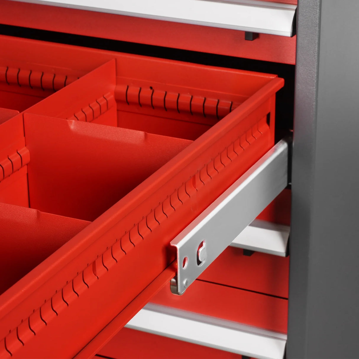 Heavy Duty Modular Drawer Cabinet - 10 Drawer, 59" H x 28.5" W x 28.5" D Tool Storage Organizer, Steel Construction
