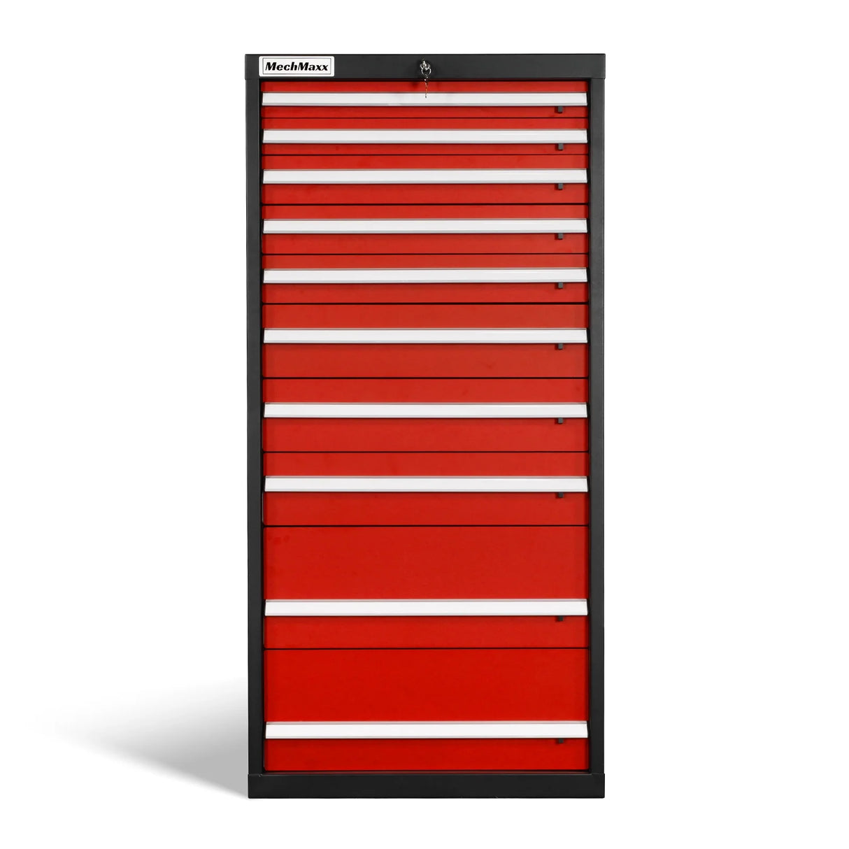 Heavy Duty Modular Drawer Cabinet - 10 Drawer, 59" H x 28.5" W x 28.5" D Tool Storage Organizer, Steel Construction
