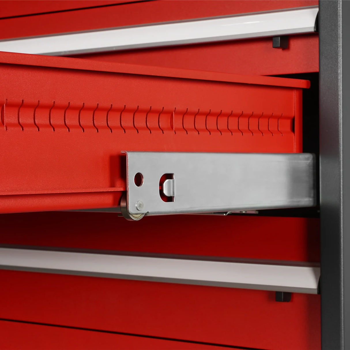 Heavy Duty Modular Drawer Cabinet - 10 Drawer, 59" H x 28.5" W x 28.5" D Tool Storage Organizer, Steel Construction