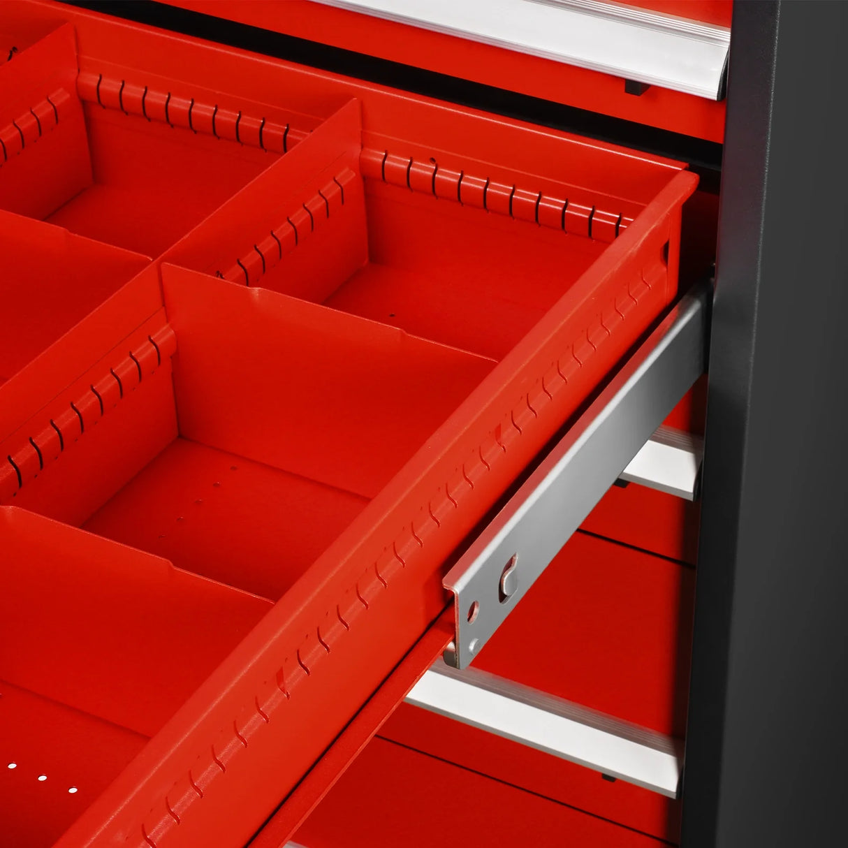 Heavy Duty Modular Drawer Cabinet - 11 Drawer, 59" H x 28.5" W x 28.5" D Tool Storage Organizer, Steel Construction