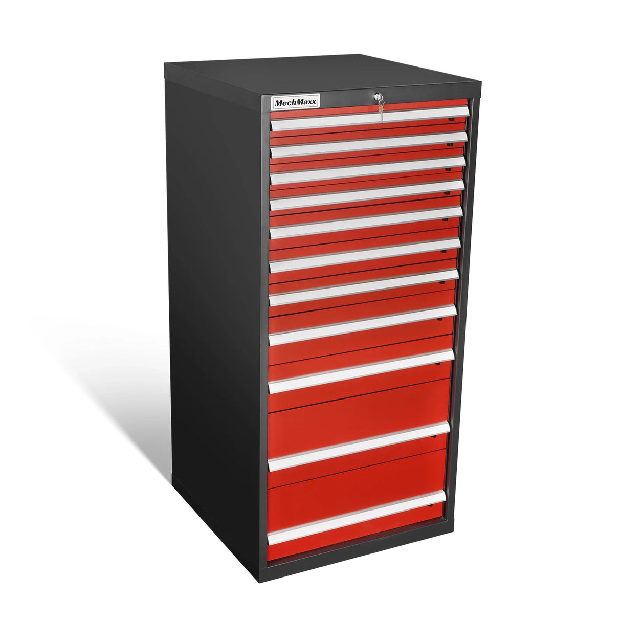 Heavy Duty Modular Drawer Cabinet - 11 Drawer, 59" H x 28.5" W x 28.5" D Tool Storage Organizer, Steel Construction
