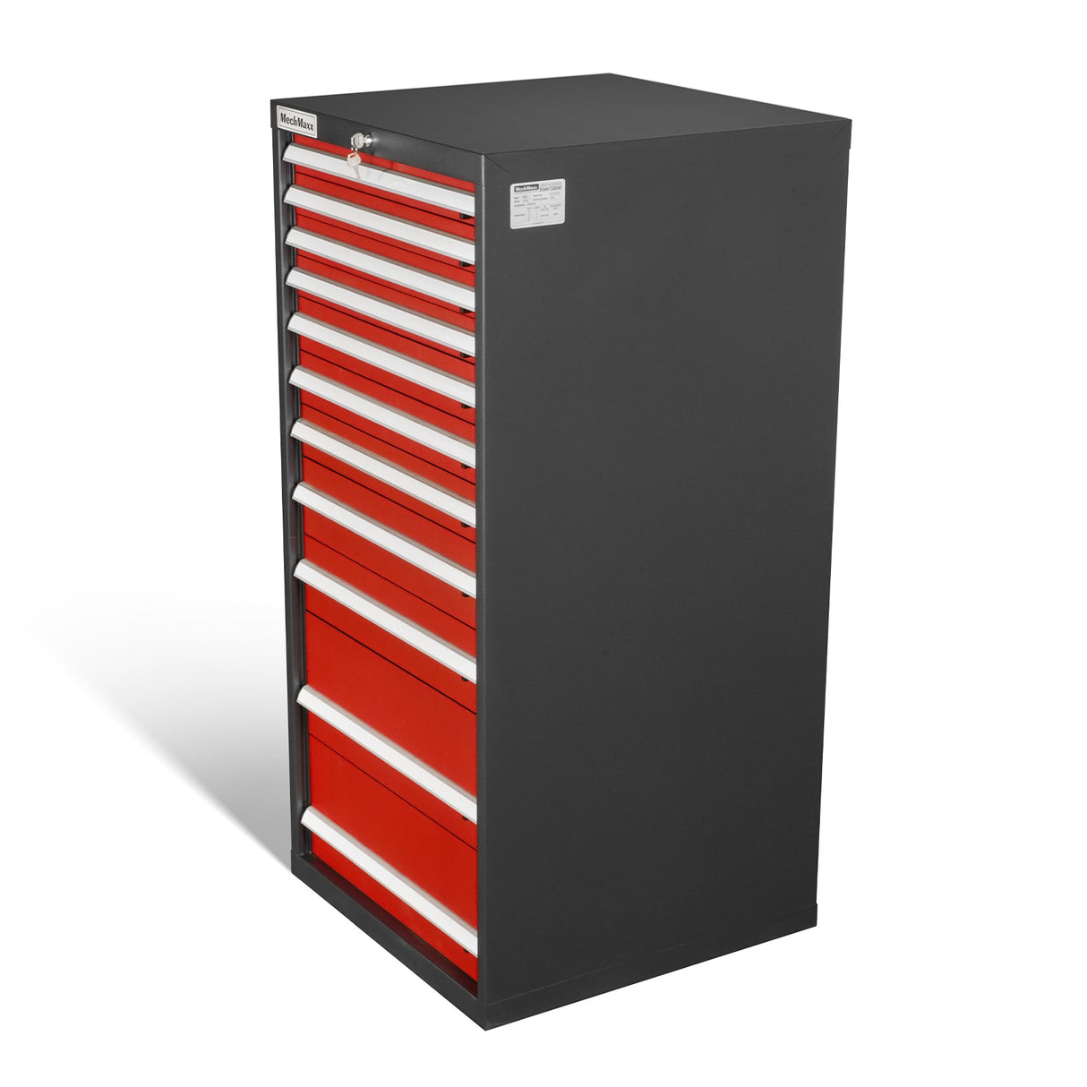 Heavy Duty Modular Drawer Cabinet - 11 Drawer, 59" H x 28.5" W x 28.5" D Tool Storage Organizer, Steel Construction