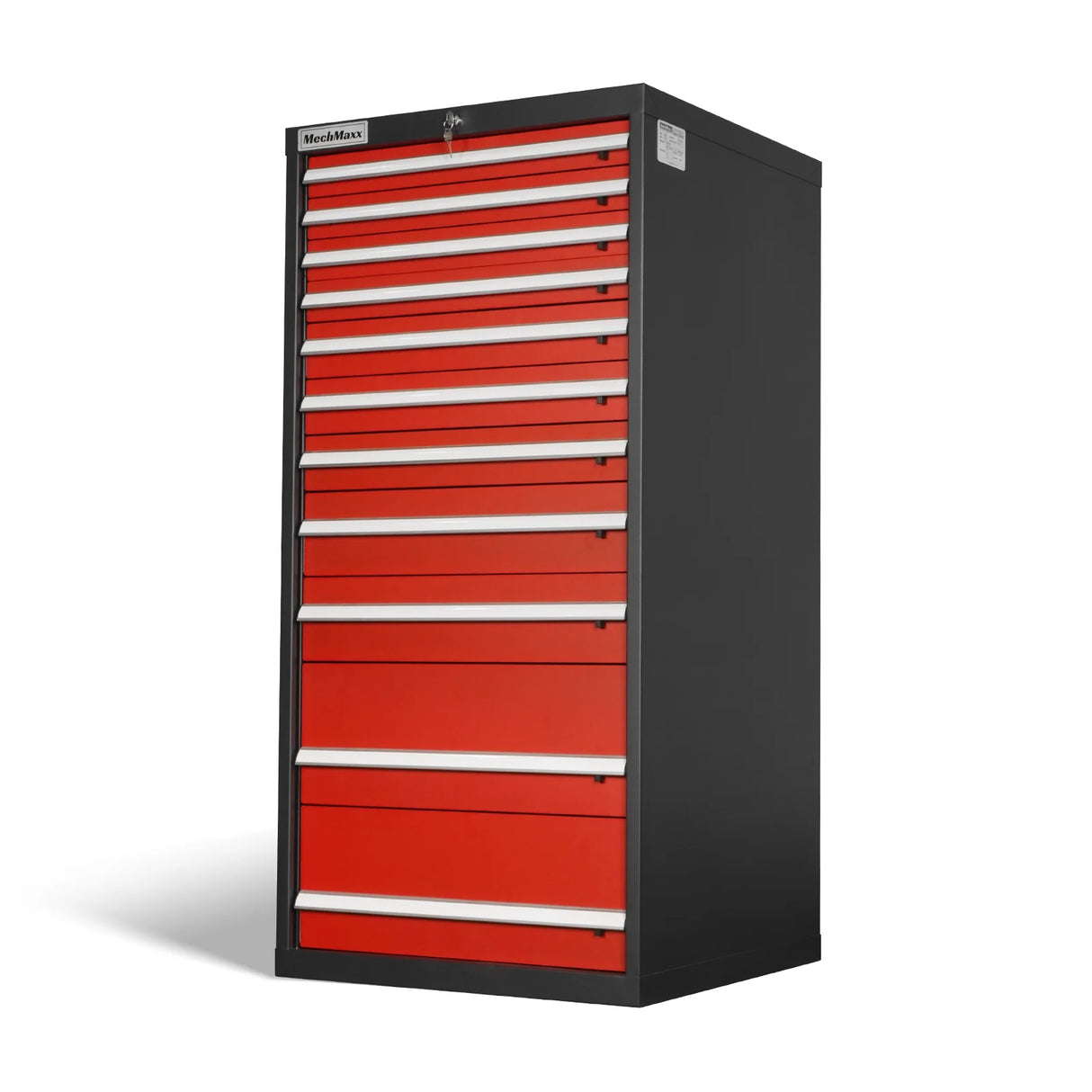 Heavy Duty Modular Drawer Cabinet - 11 Drawer, 59" H x 28.5" W x 28.5" D Tool Storage Organizer, Steel Construction