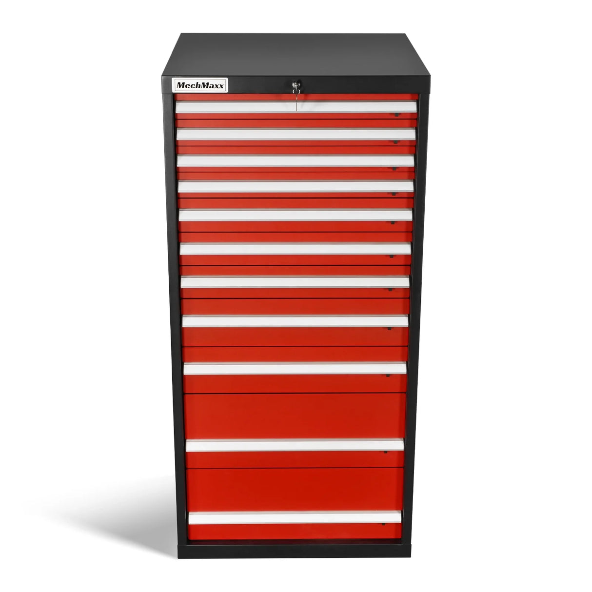 Heavy Duty Modular Drawer Cabinet - 11 Drawer, 59" H x 28.5" W x 28.5" D Tool Storage Organizer, Steel Construction