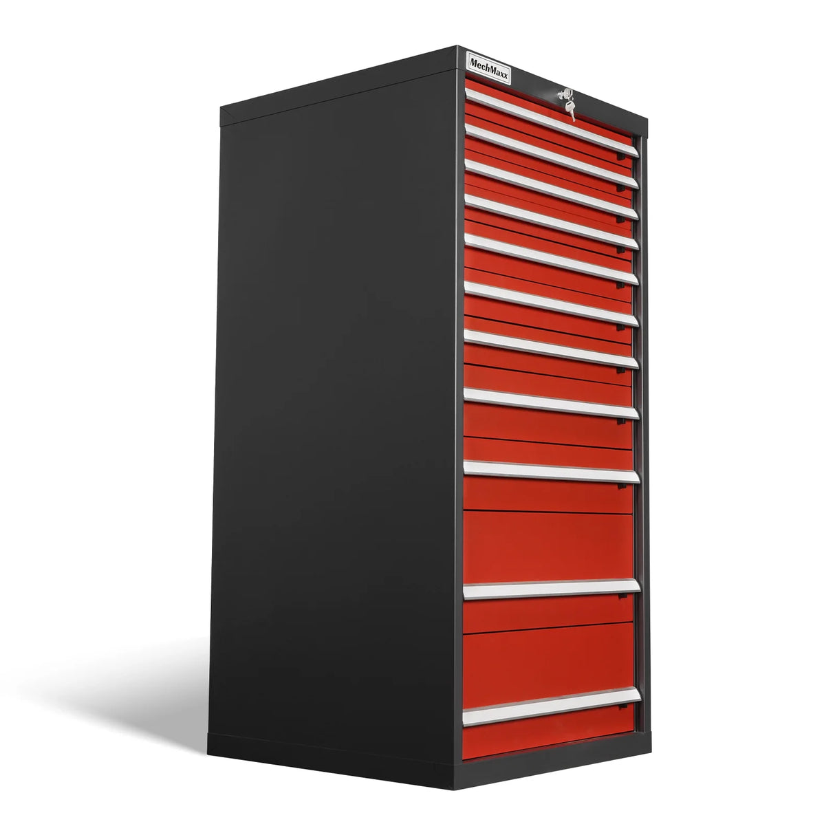 Heavy Duty Modular Drawer Cabinet - 11 Drawer, 59" H x 28.5" W x 28.5" D Tool Storage Organizer, Steel Construction