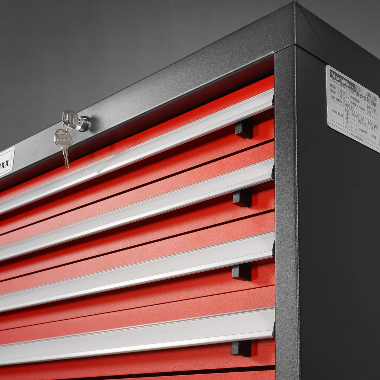 Heavy Duty Modular Drawer Cabinet - 11 Drawer, 59" H x 28.5" W x 28.5" D Tool Storage Organizer, Steel Construction