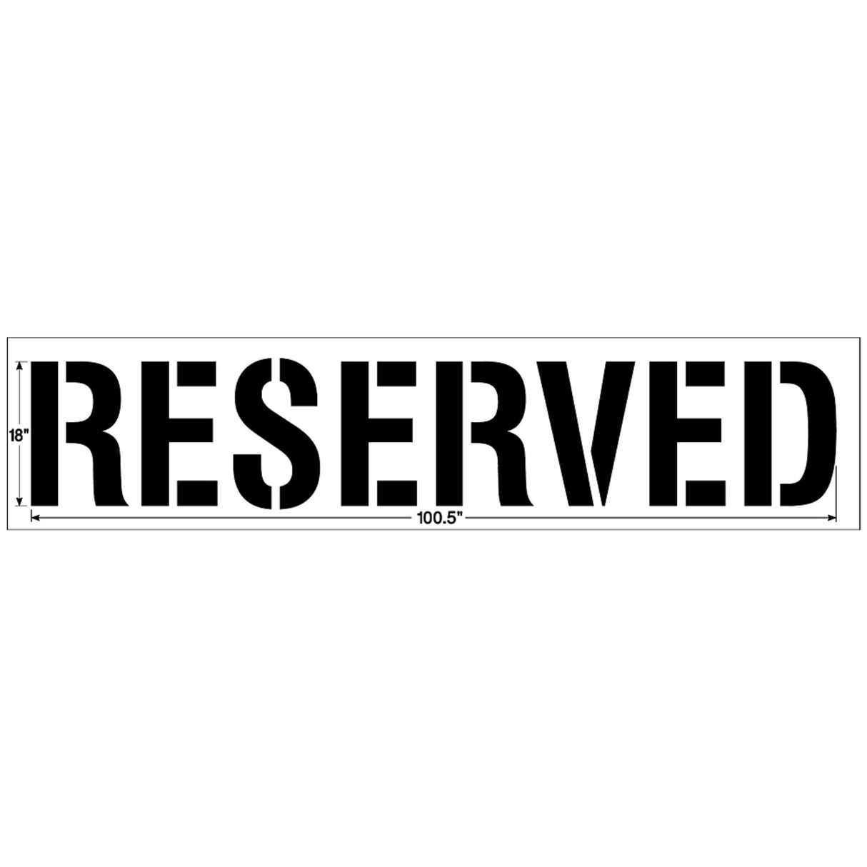 Newstripe RESERVED Stencil