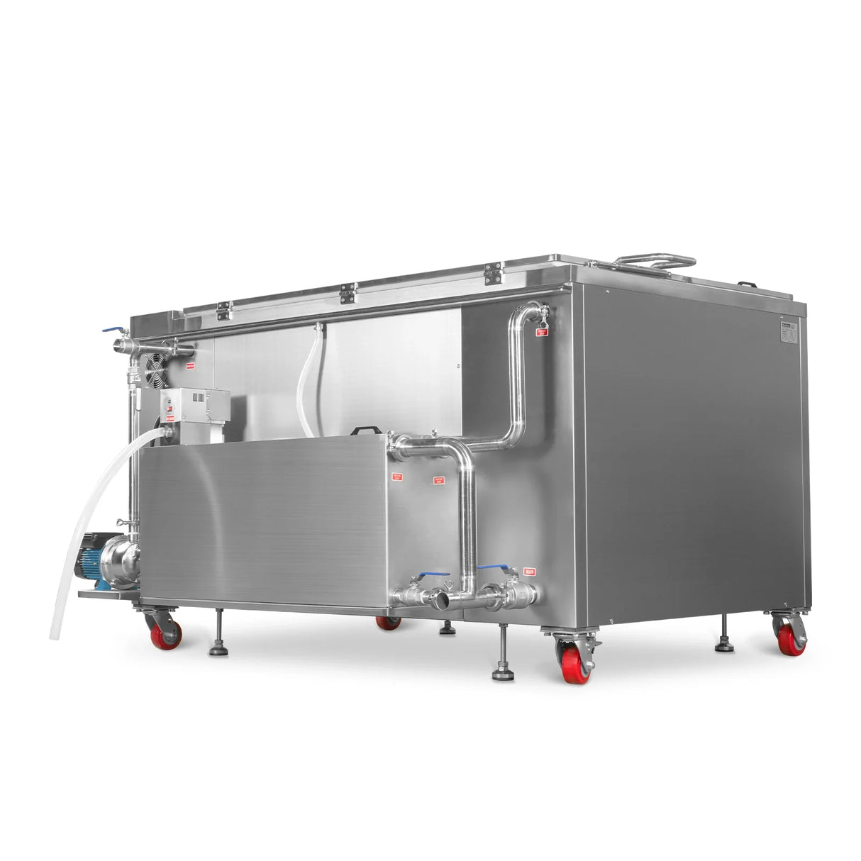 207 Gal / 785L Heavy Duty Industrial Ultrasonic Parts Washer, 28kHz 96 Transducers, Oil Skimmer, SS304 Tank, 22kW Heater, 208–240V 3 Phase Power