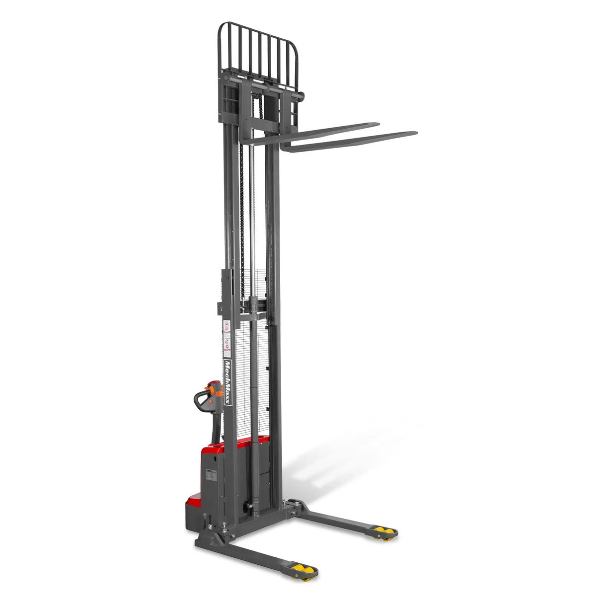 3300lbs Electric Straddle Stacker, 118" Lift, Adjustable Legs & Forks, F33-118SLA