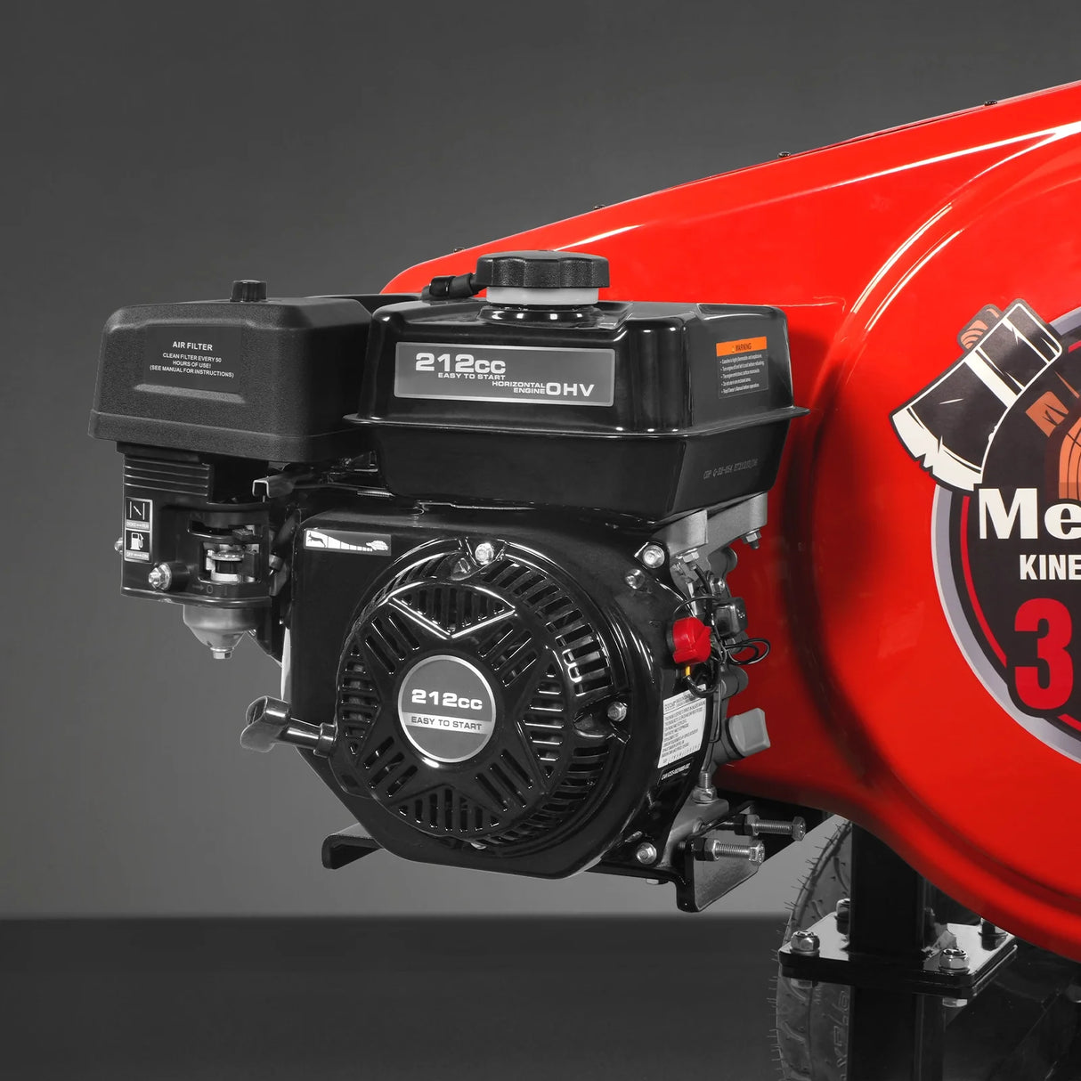 MechMaxx 34 Ton Kinetic Fast Log Splitter, 7 HP Ducar Gasoline Engine, 28" Log Diameter Capacity, 3-Sec Cycle Time, KT34